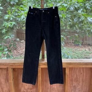 Express Bleus Women's Vintage 90's Era Black Bootcut Jeans Size 5/6 27" Waist